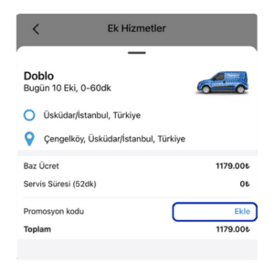 Aynı gün teslimat, parça eşya taşıma, kurye hizmeti