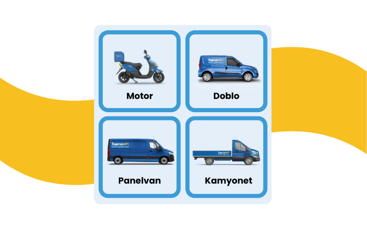 Aynı gün teslimat, parça eşya taşıma, kurye hizmeti