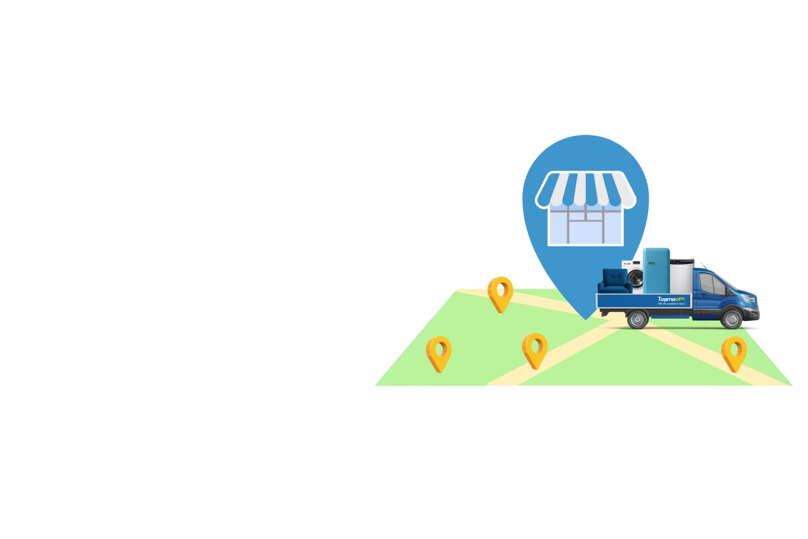 Aynı gün teslimat, parça eşya taşıma, kurye hizmeti