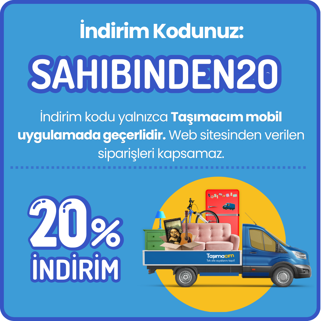 Taşımacım mobil uygulamasına özel indirim kodu
