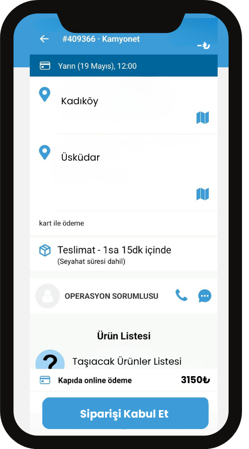 Kendine uygun siparişi seç