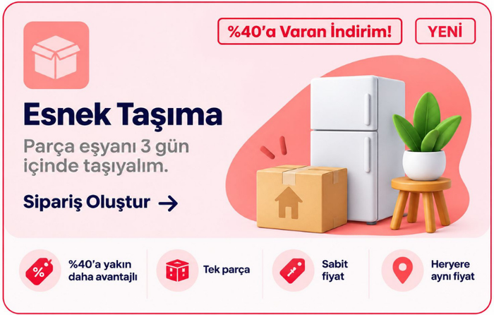 Aynı gün teslimat, parça eşya taşıma, kurye hizmeti