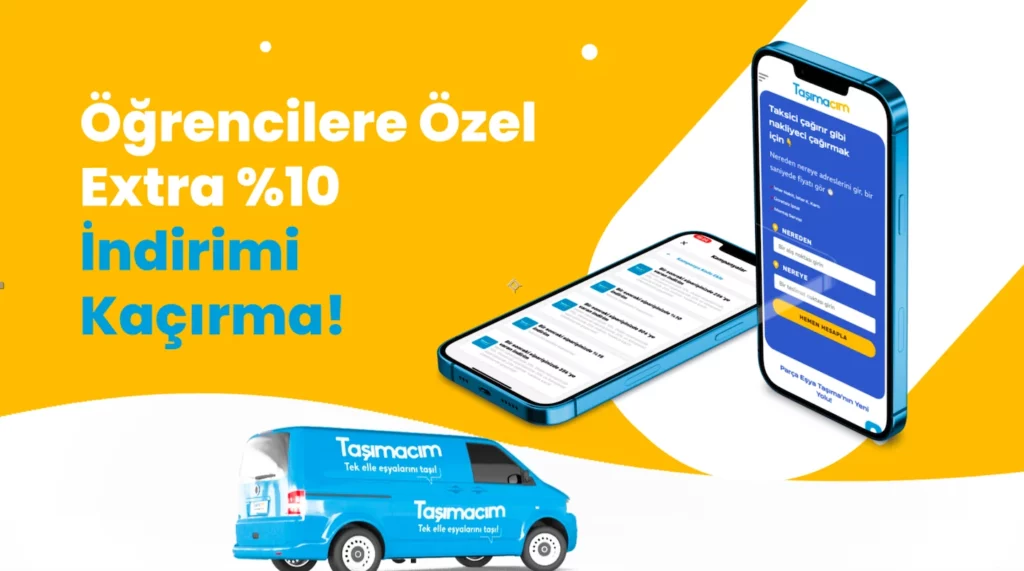 Aynı gün teslimat, parça eşya taşıma, kurye hizmeti